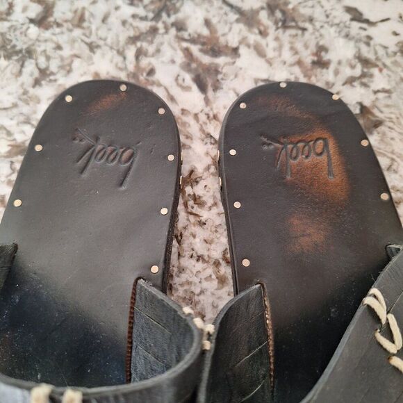 Beek Brown Leather Sandals size 6 - Picture 7 of 11